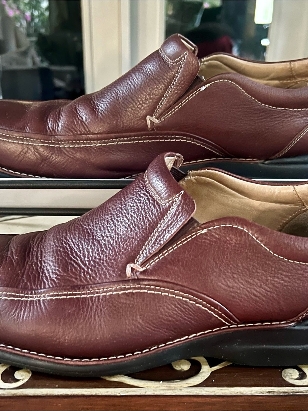 Johnston & Murphy Brown Leather Slip On Loafers